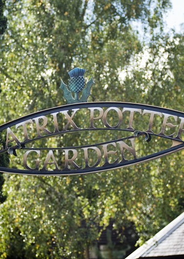 Beatrix Potter garden entrance gate