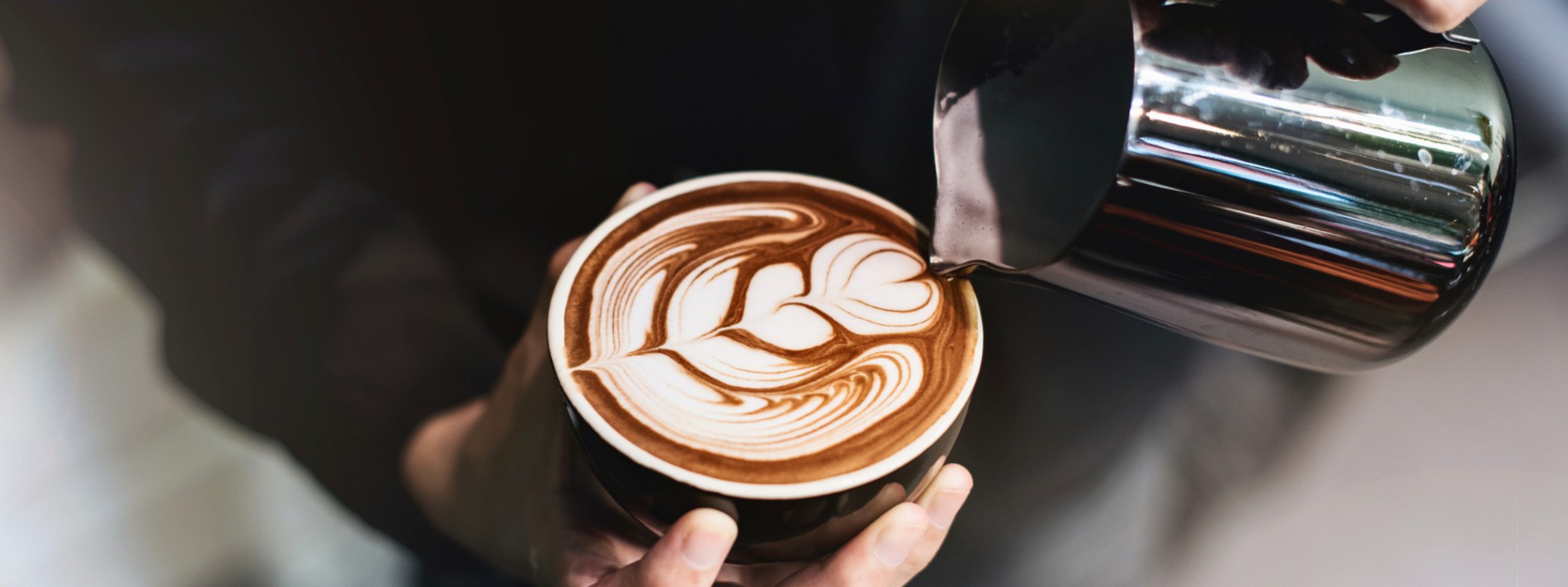 Creating Coffee Art with Love