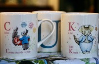 Beatrix Potter mugs at Birnam Arts