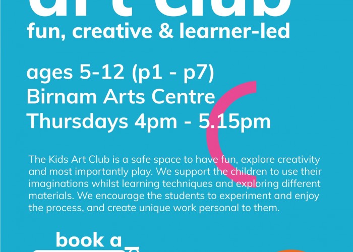 Kids Art Club at Birnam Arts