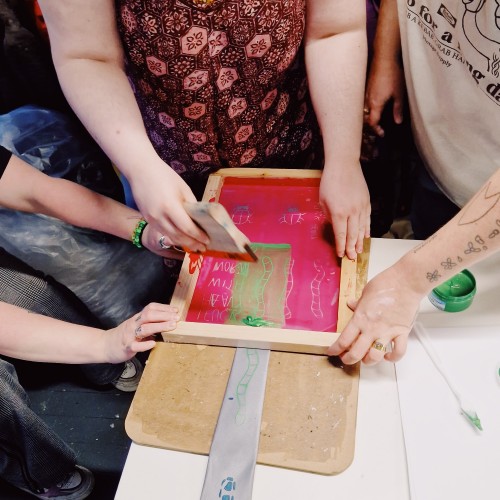 Jaz Grady Radical Banner Making Screenprint