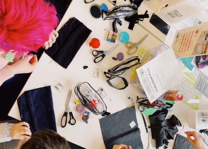 Radical Banner Making for Radical Youth: Session 1 with Jaz Grady at Birnam Arts