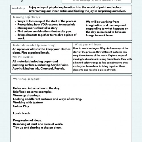 Alison Price Lesson Plan