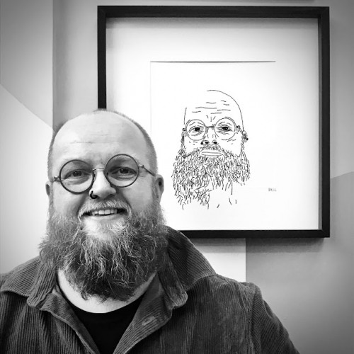 Mixed Media Embroidery Demo with Karl Macrae at Birnam Arts