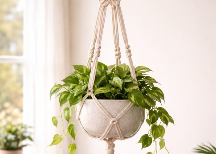 Macrame Plant Hanger Workshop at Birnam Arts