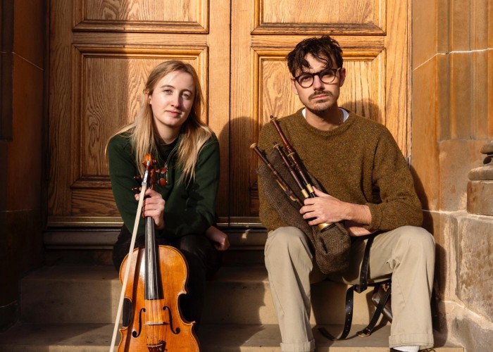 Sarah Hanniffy and Fionnlagh Mac A'Phiocair at Birnam Arts