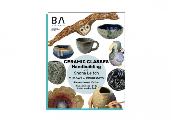 Handbuilding with Shona Leitch at Birnam Arts